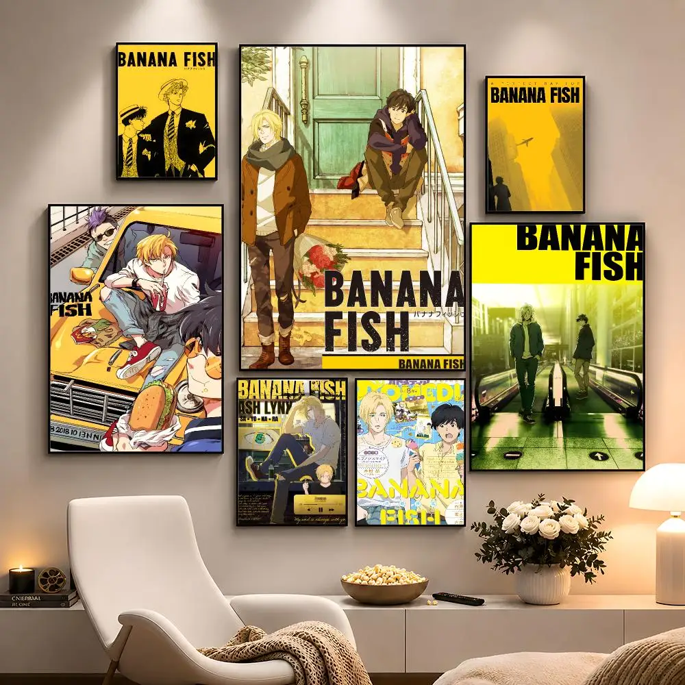 Anime Banana Fish Ash Lynx Eiji Okumura Poster Peel And Stick Wall Art PP Waterproof HD Bedroom Living Room Home Decor Gift view 2