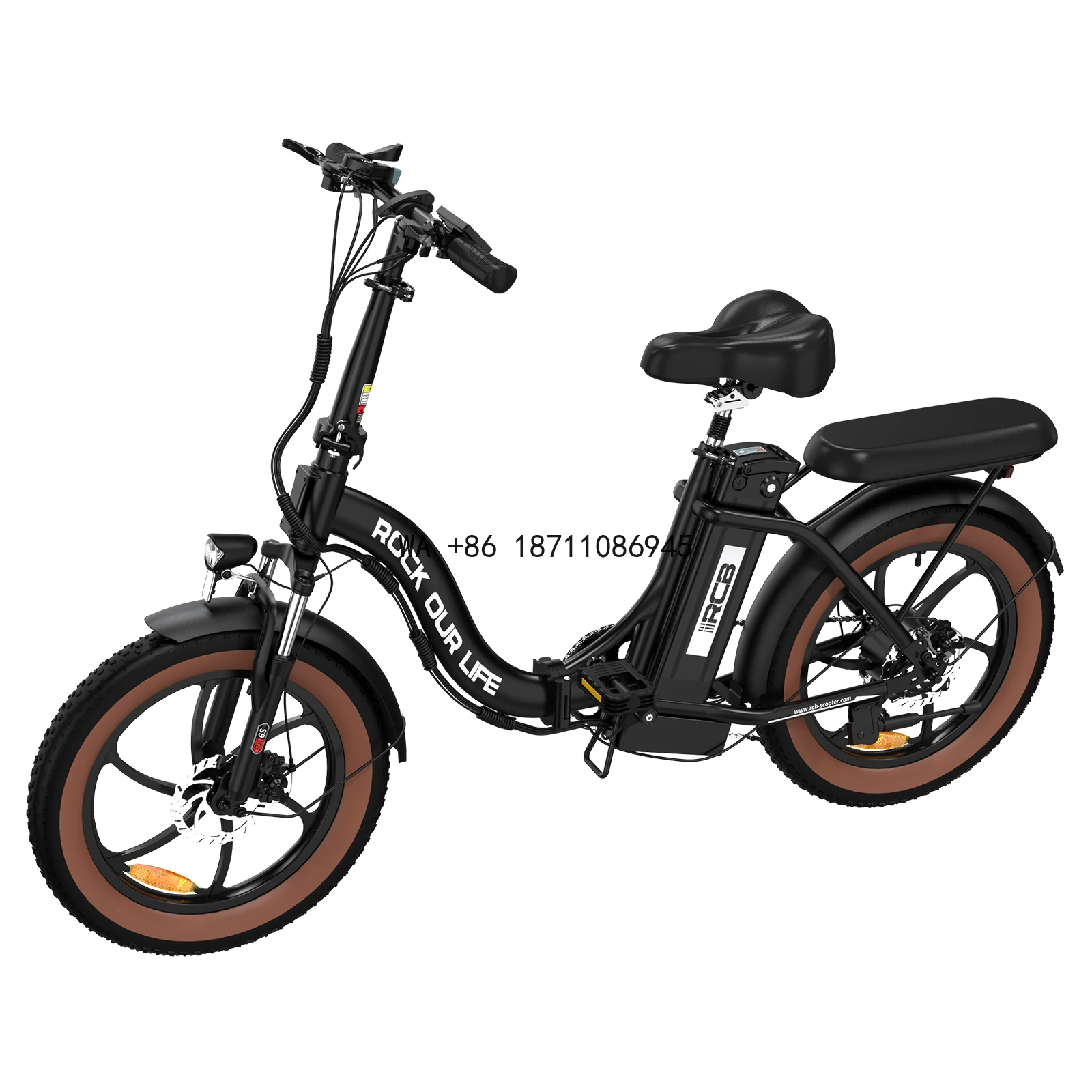 EU UK Stock Foldable Full Suspension 20 Inch 500W Carbon Steel Folding Bicycle