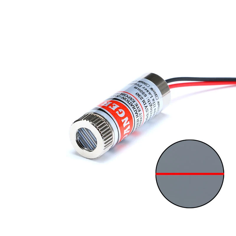 650nm 5mW Red Point / Line / Cross Laser Module Head Glass Lens Focusable Focus Adjustable Laser Diode Head Industrial Class