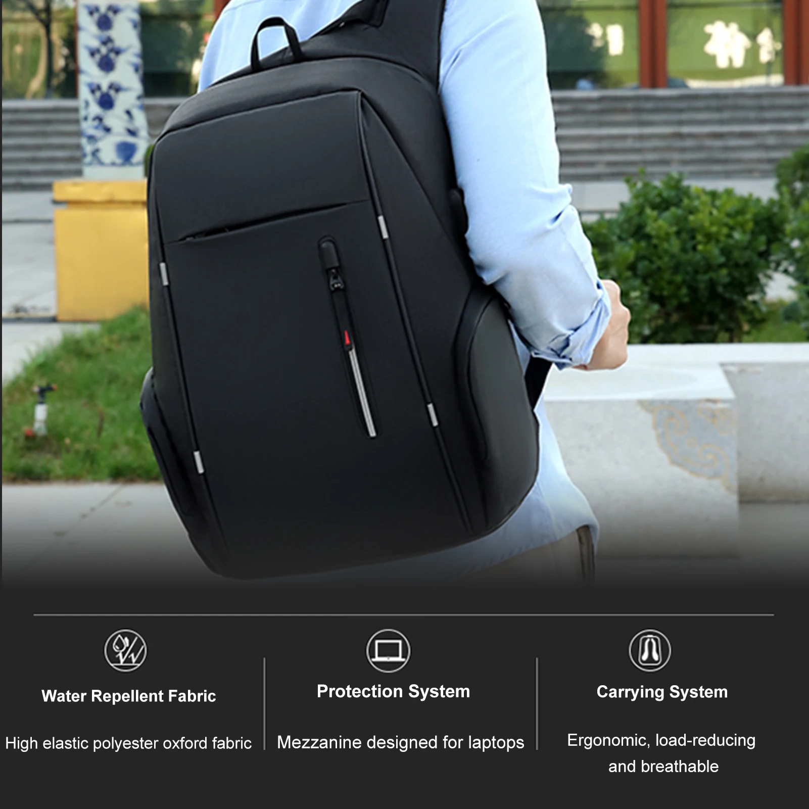 Laptop Backpack For 17 Inch Laptop Bag With USB Port Fashion Waterproof Backpacks backpack with usb c charging port usb backpack