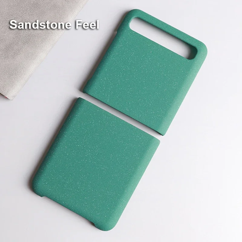 for Samsung Galaxy Z Flip 6 5 4 3 2 Case Sand Matte Hard PC Full Protect Anti-fall Anti-slip Cover Folding Flip Shell Fundas