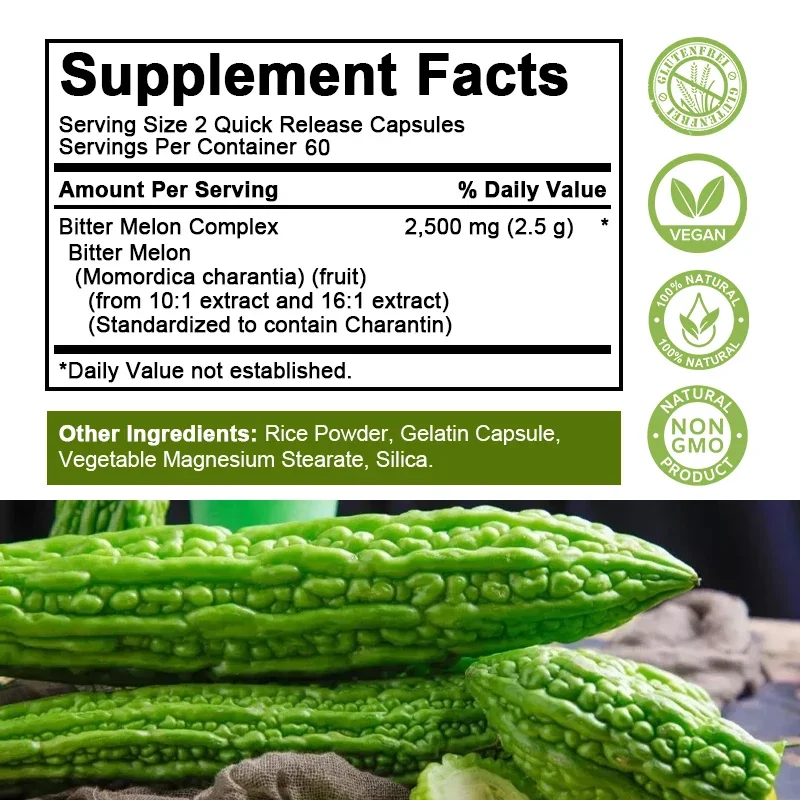 Collagen Capsules - Contains Bitter Melon Extract To Promote Weight Management and Reduce Body Anxiety