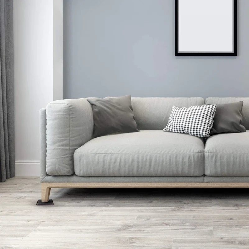 16Pc Furniture Sliders And Gliders Square Self Adhesive Chair Leg Sliders Floor Protector Pads For Moving Furniture Bed riser