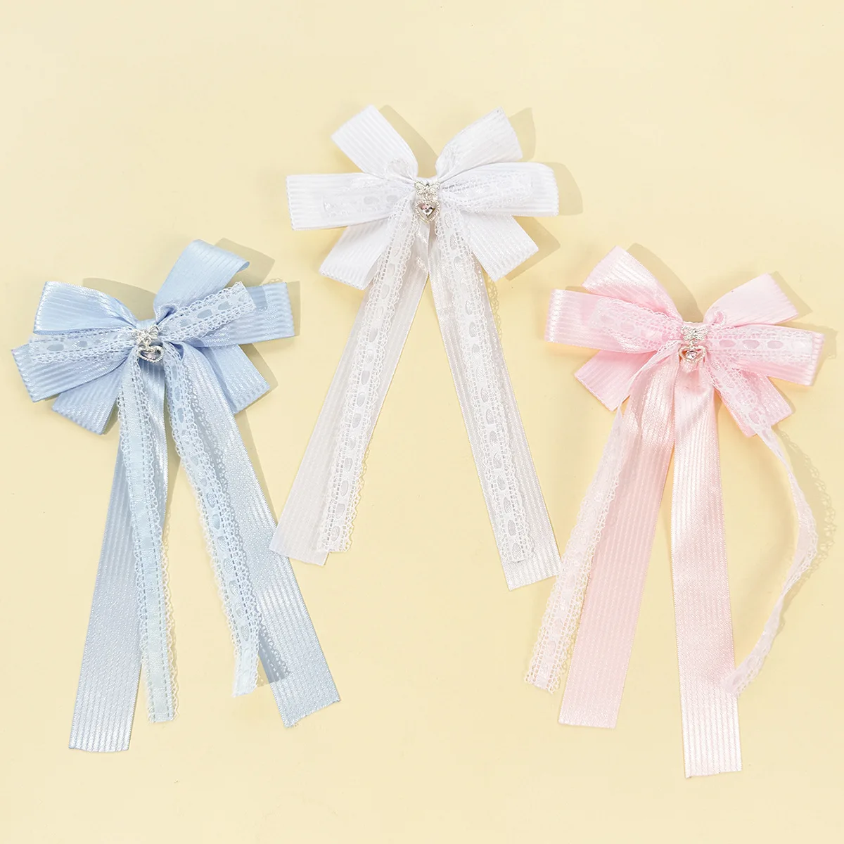 24-fermagli-per-capelli-con-fiocco-in-pizzo-ricamato-e-nastro-con-lunga-nappa-fermagli-laterali-da-donna-confezione-all'ingrosso-accessorio-per-donne-e-ragazze