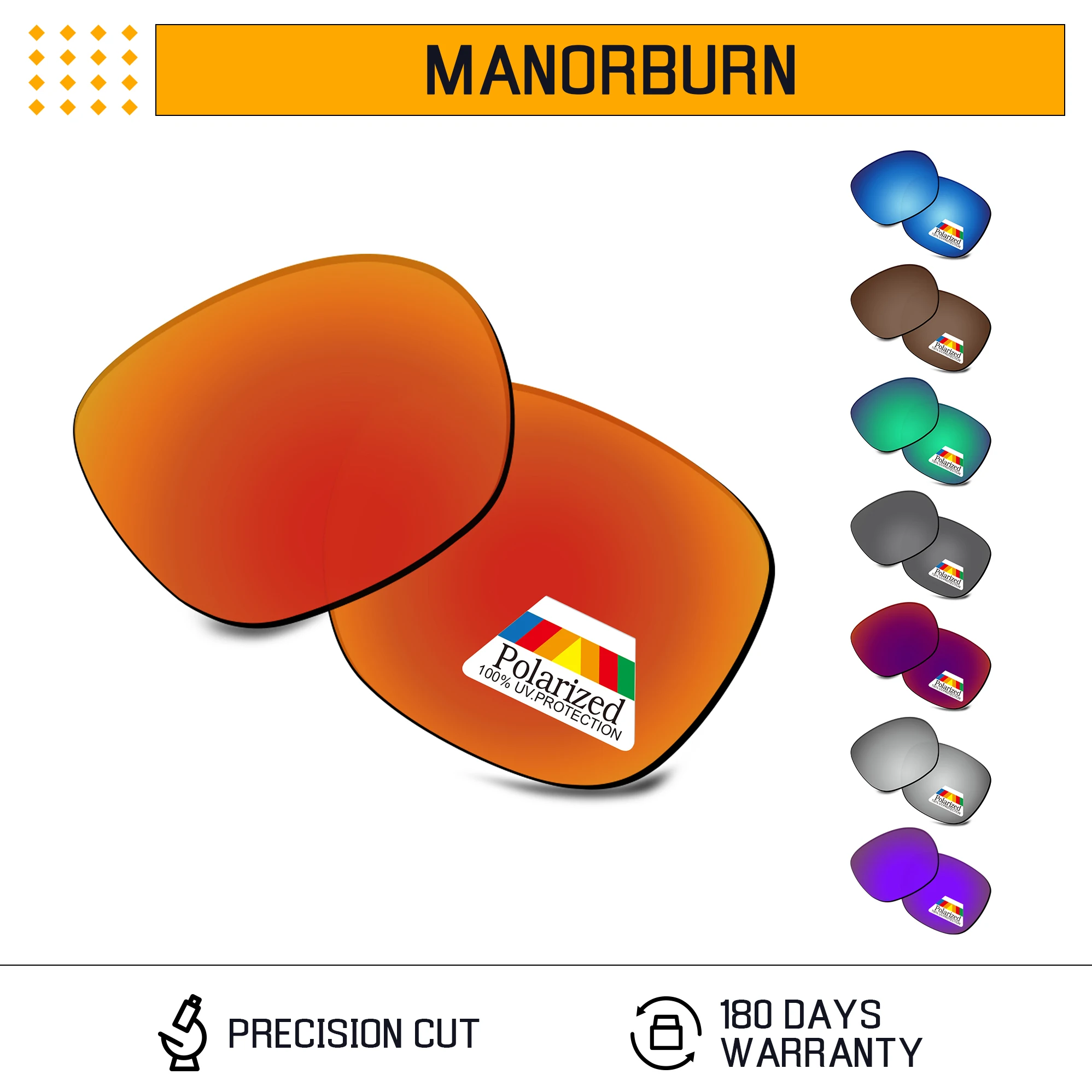 

Rarayvix Polarized Replacement Lenses UV400 Protective for Oakley Manorburn OO9479-56mm Sunglasses