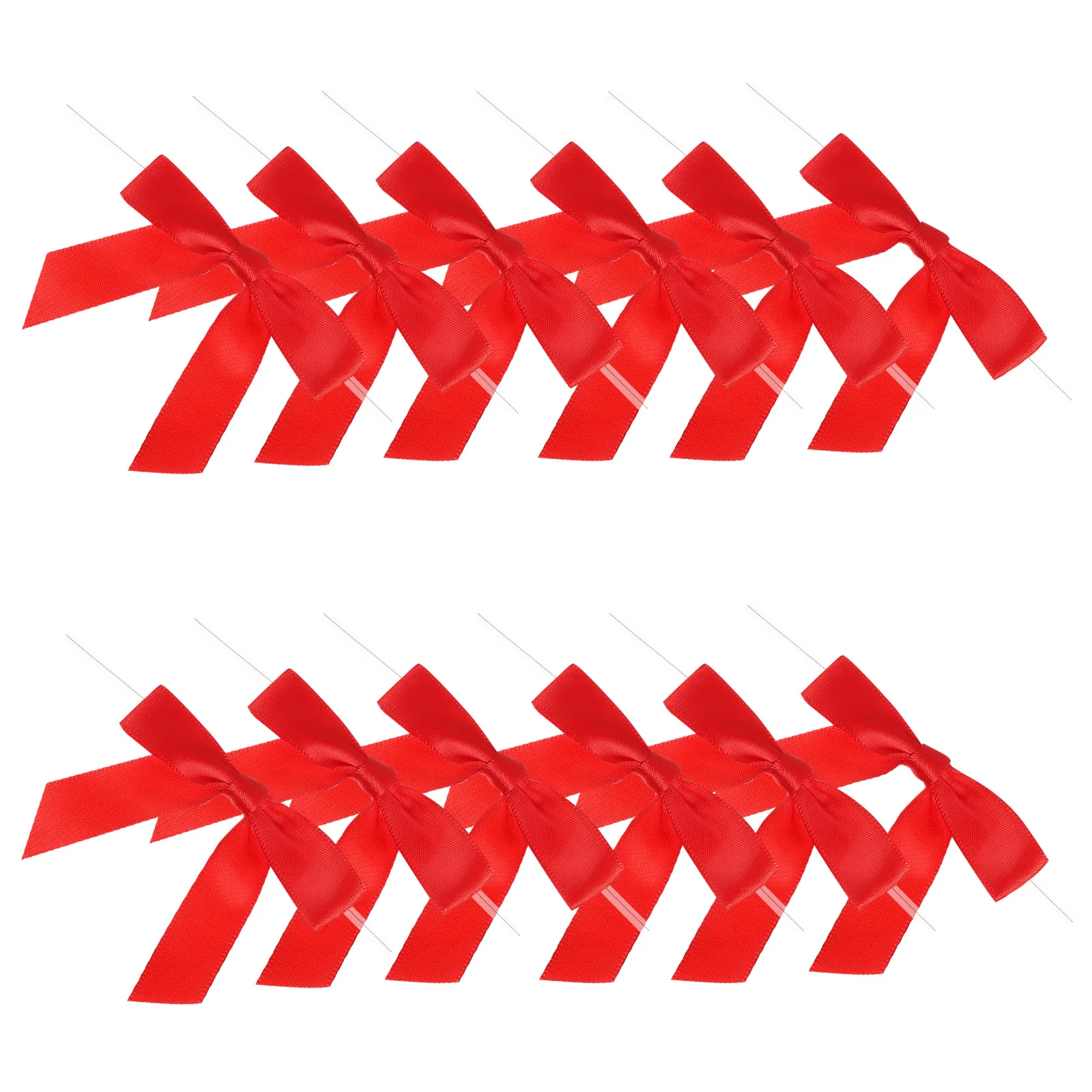 

50Pcs Small Red Ribbon Bows Elegant Polyester Bowknots for Wedding Present Wrapping Home Decoration Small Red Ribbon Bows