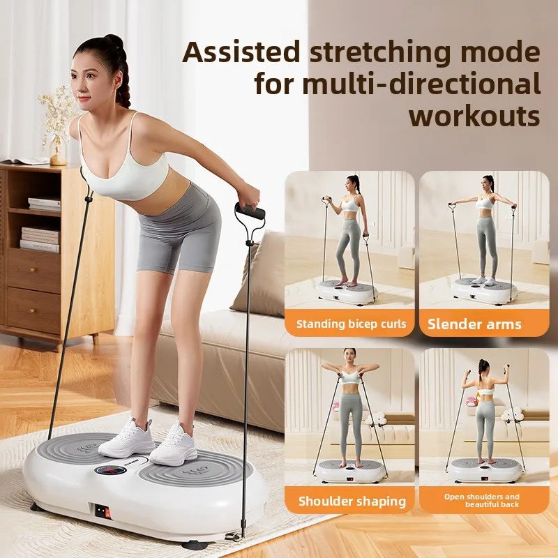

Unisex Home Fitness Vibration Plate Fat-Burning Machine with Speaker and 600kg Max Load 2026