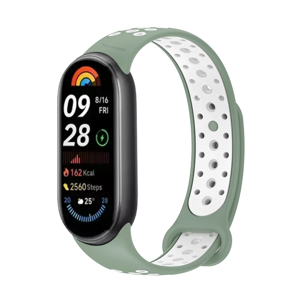 Correa de silicona para Xiaomi Mi Band 8, pulsera de silicona para reloj inteligente, accesorios deportivos