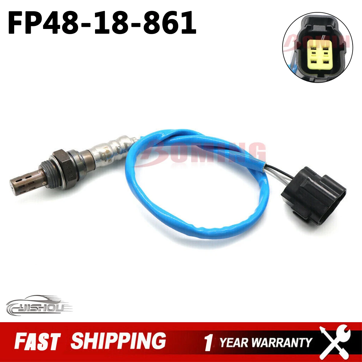 Car 4 Wire Air Fuel Ratio Sensor FP48-18-861 O2 Oxygen Lambda Sensor for MAZDA 323 Familia 1.5i Engine Code Z5 Precat Direct