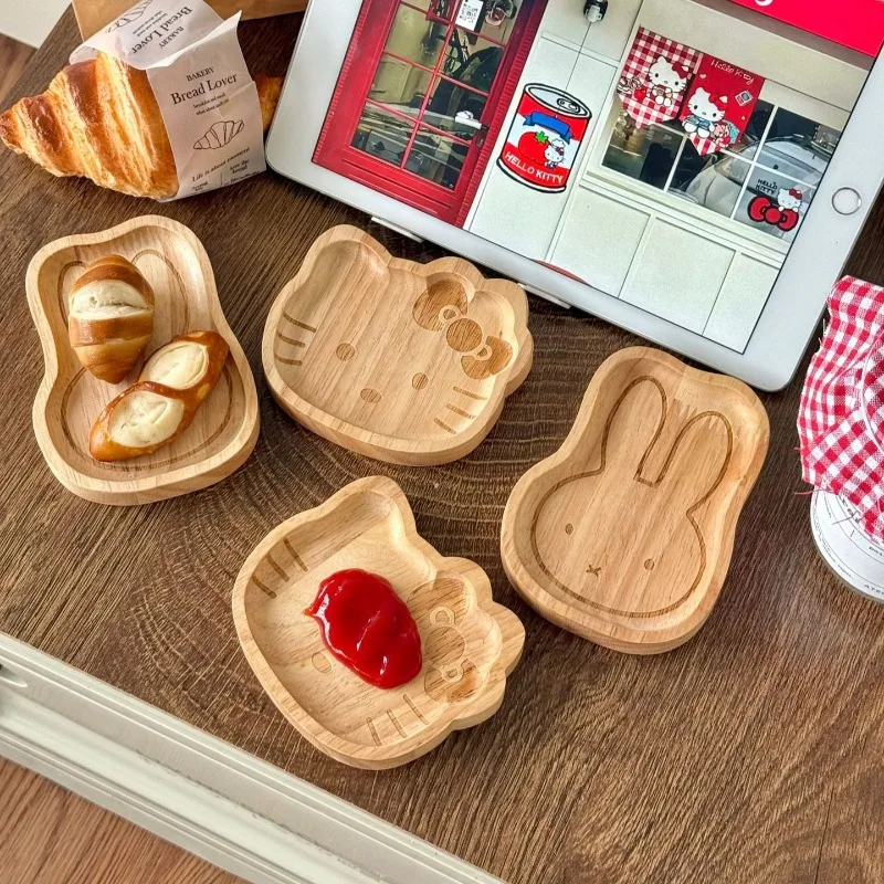 Plato de salsa para inmersión Miffy de dibujos animados, platos laterales exquisitos, plato para aperitivos, plato creativo para salsa de tomate para el hogar, regalo de temporada de Navidad para amigos