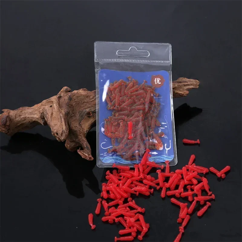 100 قطعة مايكرو سيليكون لينة إغراء 10 مللي متر 15 مللي متر الصيد اكسسوارات ل الكارب البلطي المياه العذبة الصيد الطعوم مايكرو T-الذيل لينة السحر #3