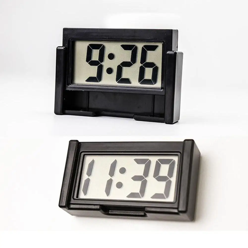 Mini Digital Clock Large Screen Car Clock For Truck Dashboard Self-adhesive Mini Clock Car Dashboard Electronic Clock 2026 New - view 3