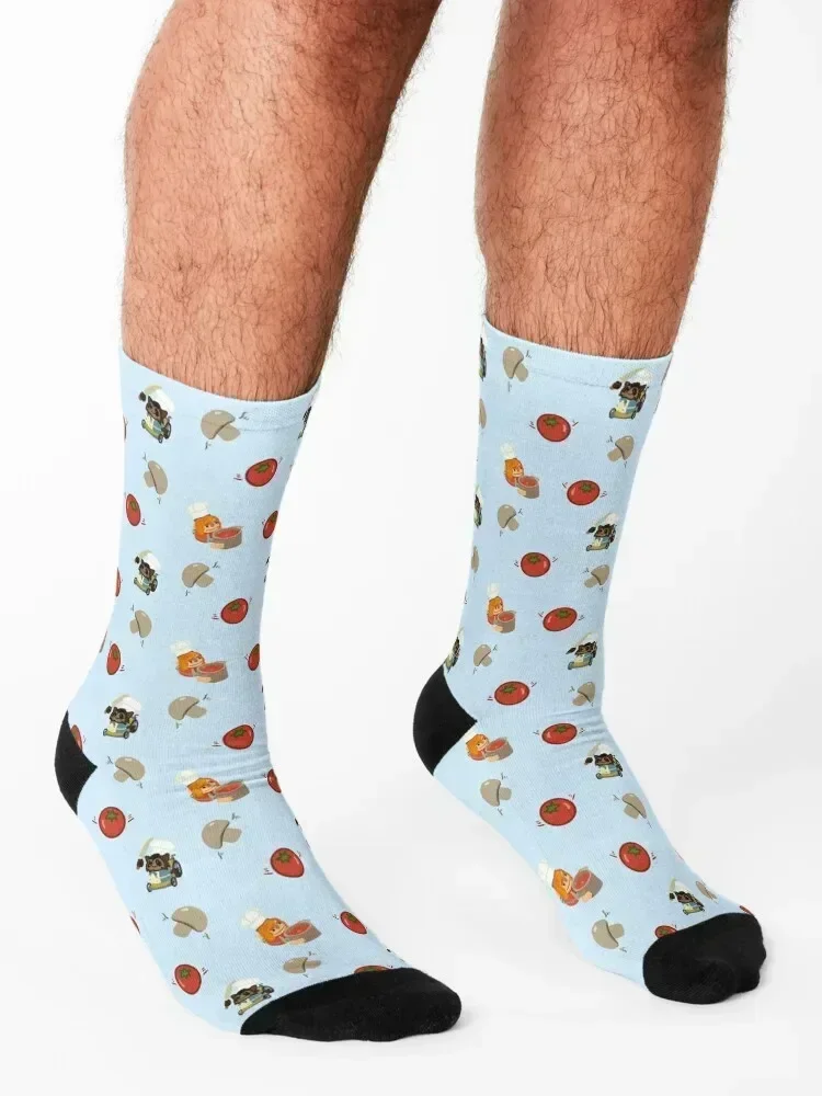 Cooking Stress 2 (Toms and ‘Shrooms) Socks winter thermal Thermal man winter loose sheer Women's Socks Men's