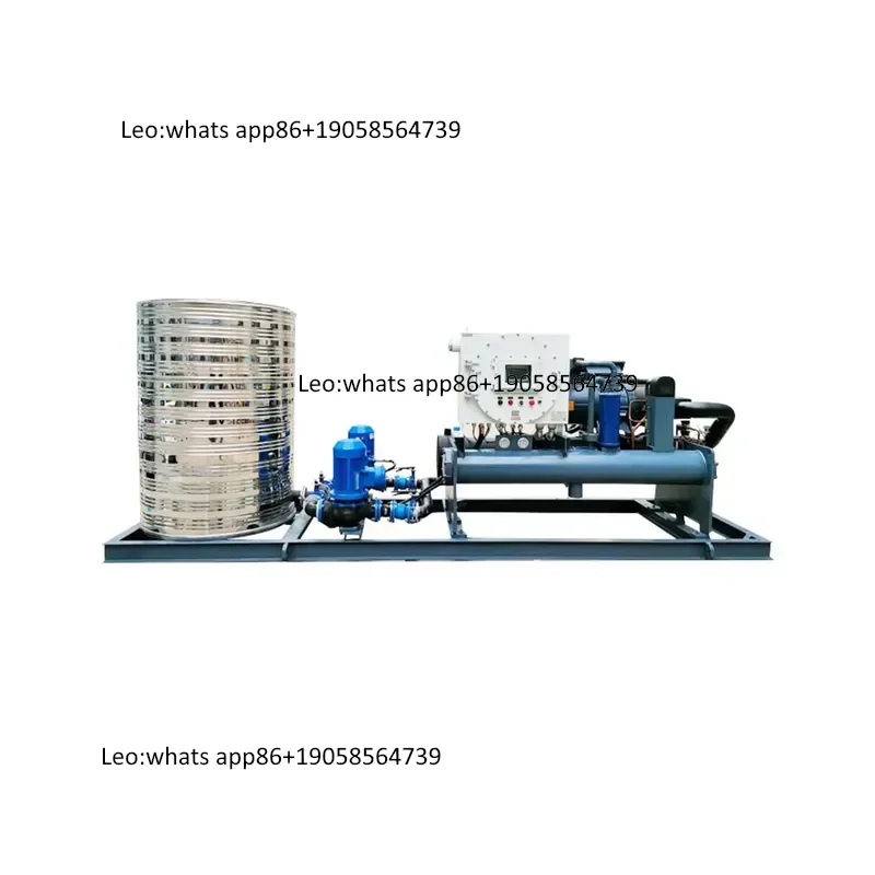 Skid-mounted Low-temperature Explosion-proof Screw Chiller, Industrial Refrigeration Machine, Air-cooled Condensing Unit
