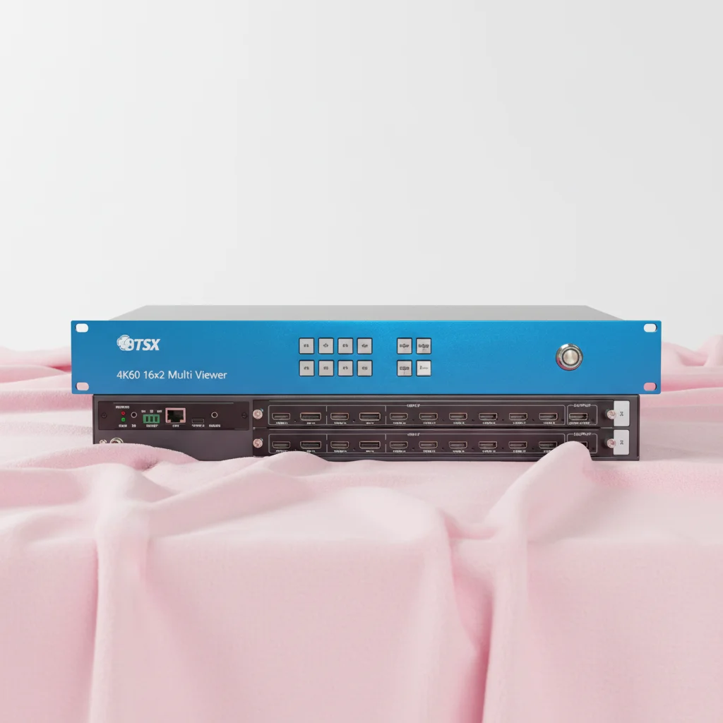 Bitvisus BIT-MV-4K60-1602 16 Inputs 2 Outputs 4K60 Industrial Multer 15x15 Splitting RS232/Remote/LAN Control Metal