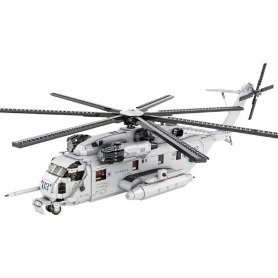 

CH53E Super Stallion Военный вертолет Строительные блоки Масштаб 1:35 MOC127265 Современный военный строительный набор с 2193