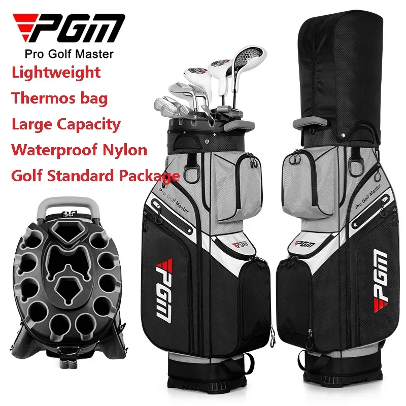 PGM Big Capacity Golf Bag Multi-Functional Standard Ball Package Unisex Waterproof Golf Stand Bags Can Hold All Sets Clubs