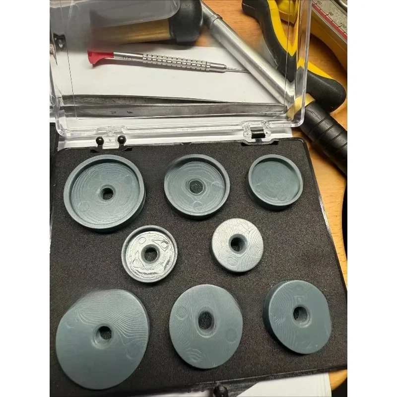 Watch repair tool, gland abrasive tool set with arc diagonal point