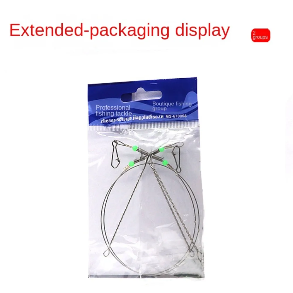 Fishing Hooks Anti-Winding Swivel String Stainless Steel Wire Leader Wire Leader Fish Hooks Fishing Wire