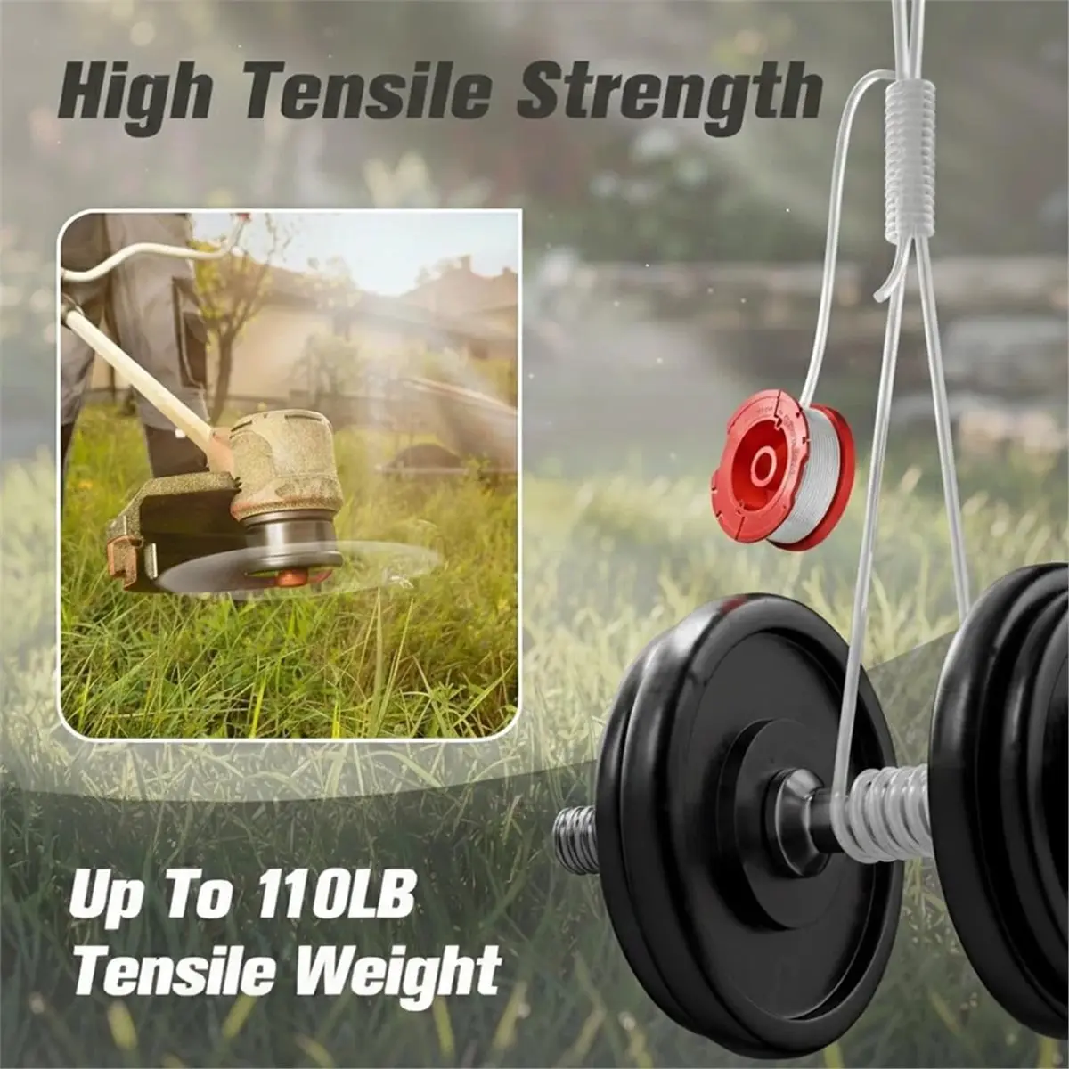 【SUPERDEALS】 CMZST0653 Weed Eater String Compatible with Weed , String Trimmer Line, Auto Feed Weed String Line Fit