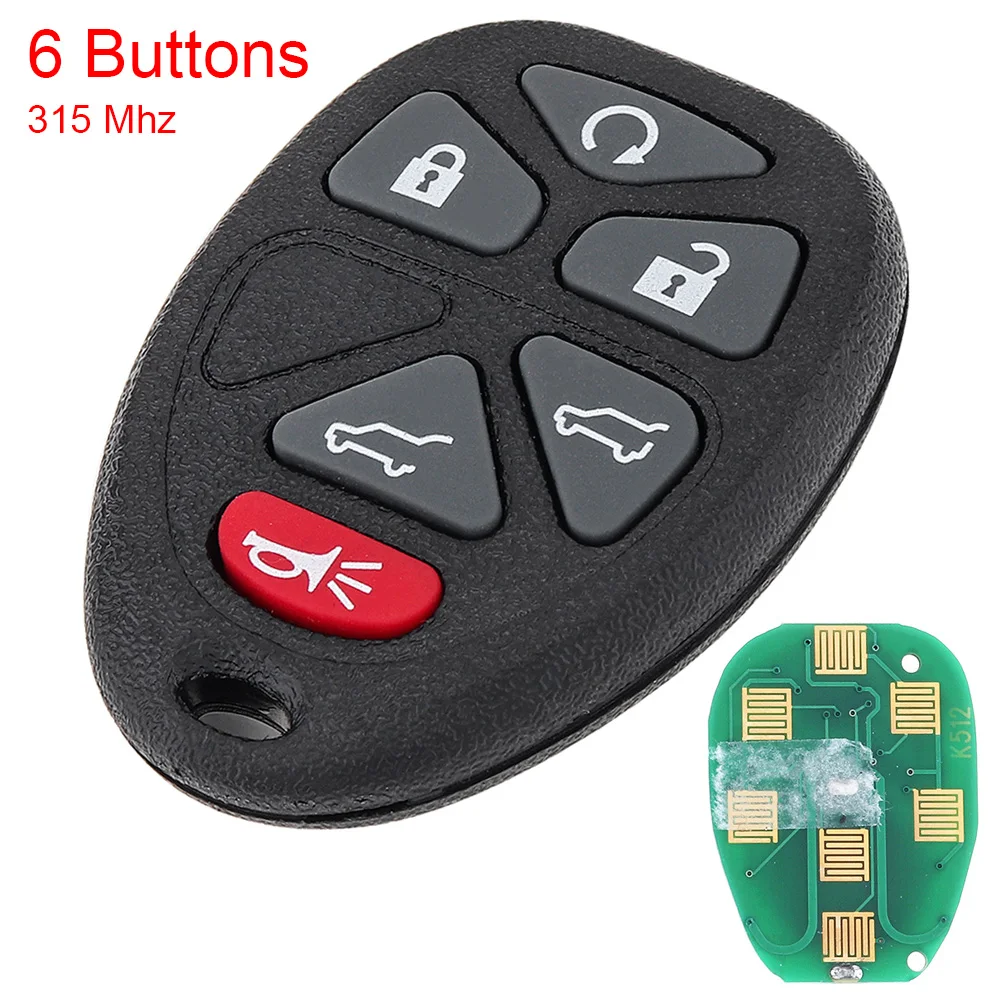 

6 Buttons Keyless Entry Remote Car Key Fob OUC60270 15913427 Fit for Buick Cadillac Escalade Chevrolet GM-C Yu-kon 2007-2010