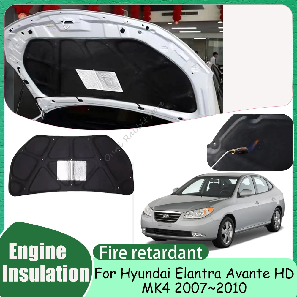 

Термоизоляционный мат для капота Hyundai Elantra Avante HD MK4 2007-2010 (2008, 2009) – шумоизоляция двигателя, аксессуары