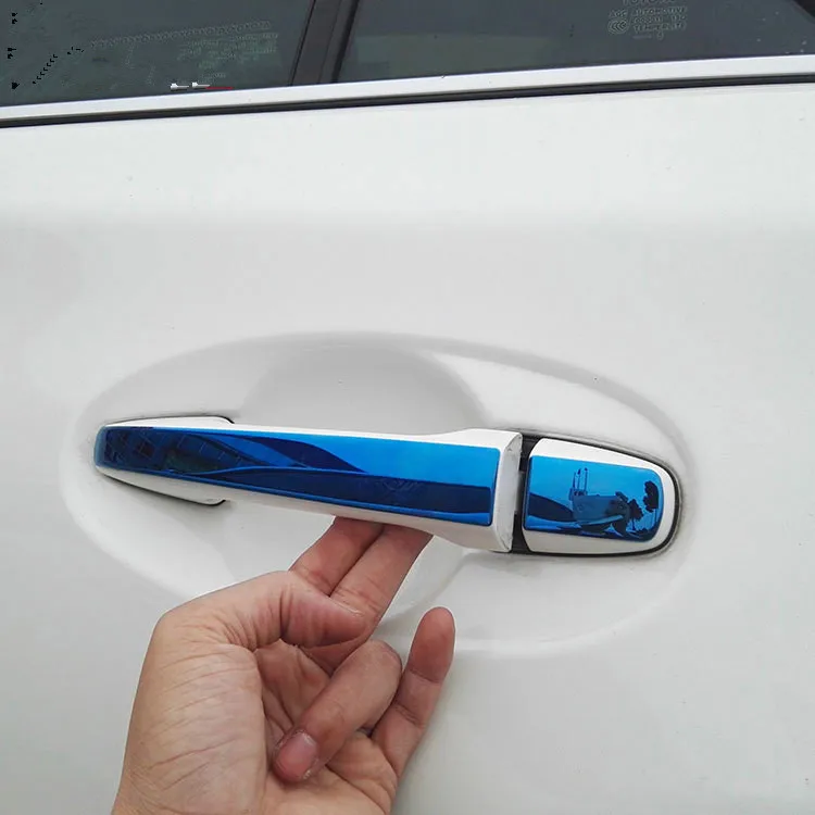 For Toyota Wish 2010-2018 AE20 New Stainless Steel Door Handle Cover Pad Sticker Molding Styling Car Accessories