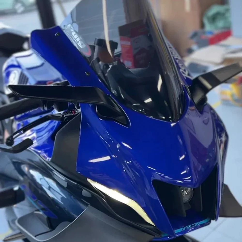 Motorcycle Mirrors For Yamaha YZF R7 YZFR7 2021-22 Stealth Mirrors Sports Winglets  Kit Adjustable Mirrors Wing