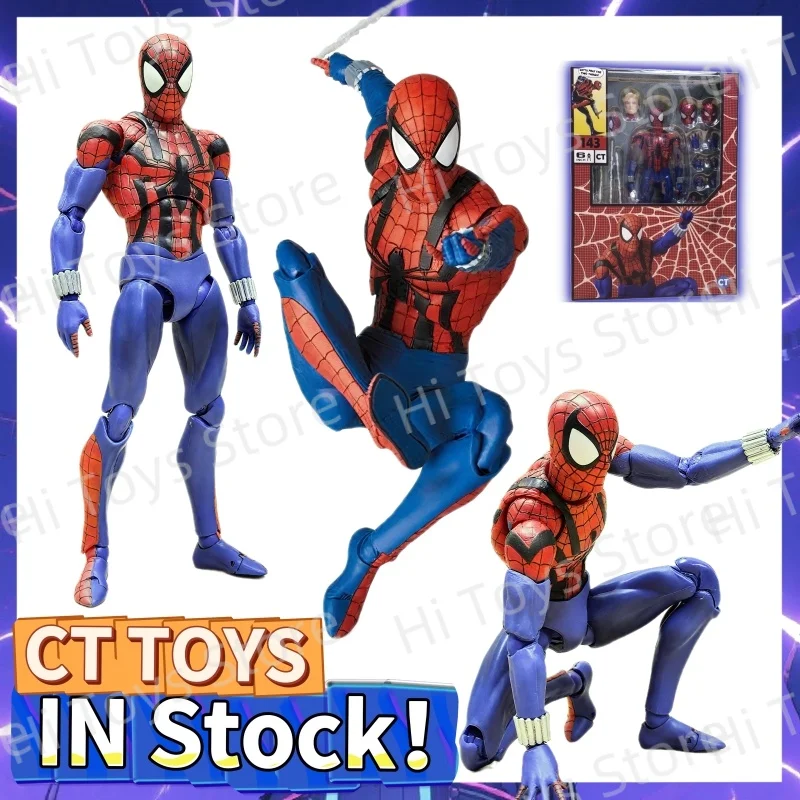 

In Stock CT Toys Spiderman Mafex 143 Figure Ben Reilly Comic Ver Action Figure Spider-Man Anime Action Gift Toy