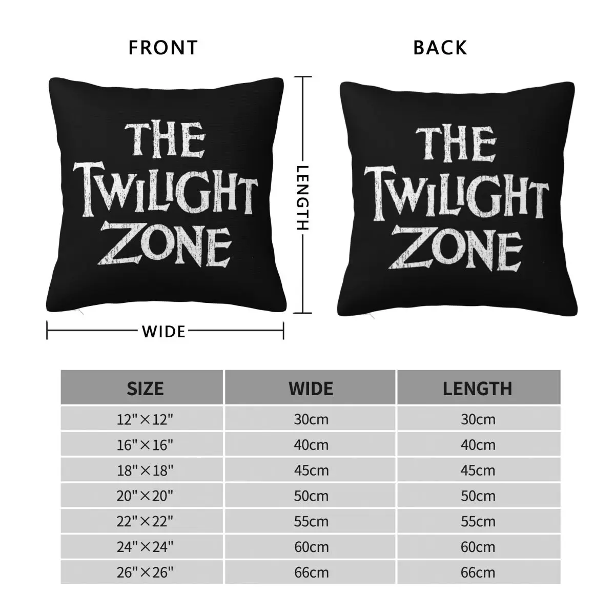 The Twilight Zone Sci-fi Pillowcase Polyester Linen Velvet Printed Zip Decorative Home Cushion Cover 45x45