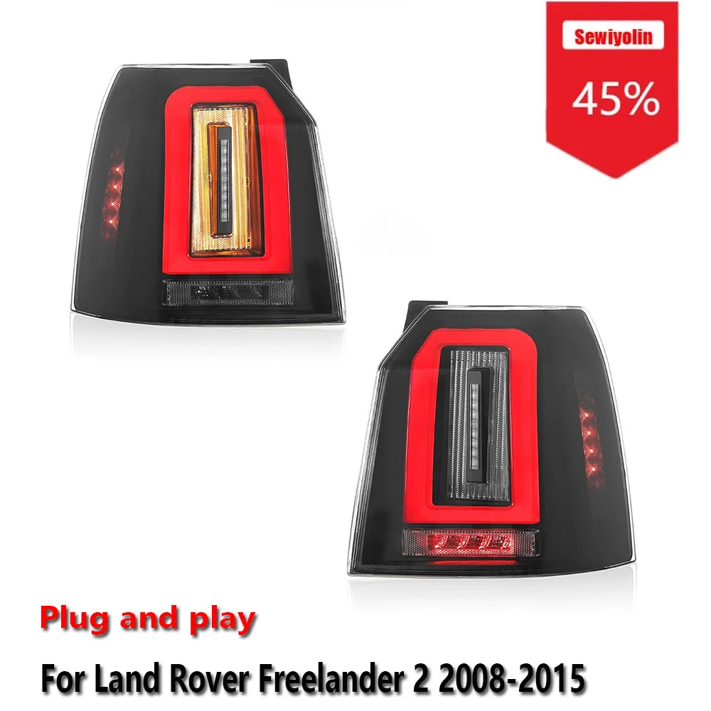 

Sewiyolin автомобильный светодиодный задний фонарь, аксессуары для Land Rover Freelander 2 2008-2015, стоп-сигнал поворота DRL, Plug and Play