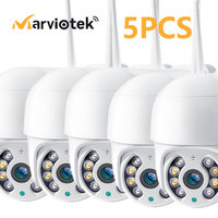 5Pcs IP Camera WiFi Outdoor 5MP Auto tracking Xmeye OnviF CCTV Camera ICSEE 1080P Home Security Video Surveillance Camara