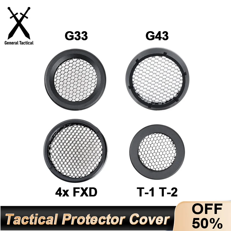 Tactical Killflash Sight Protector Cover For G33 G43 4xFXD T 1 T 2 ACOG Scope Magnifier Honeycomb Shading Protective Accessories