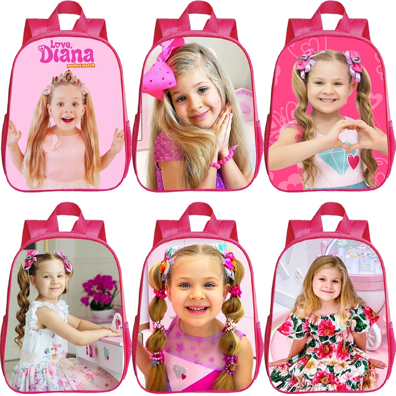 

Kids Diana Show Print Backpacks Toddler Kindergarten Bags Kawaii Kids Bookbag Baby Girls Backpack Waterproof Schoolbag Mochila