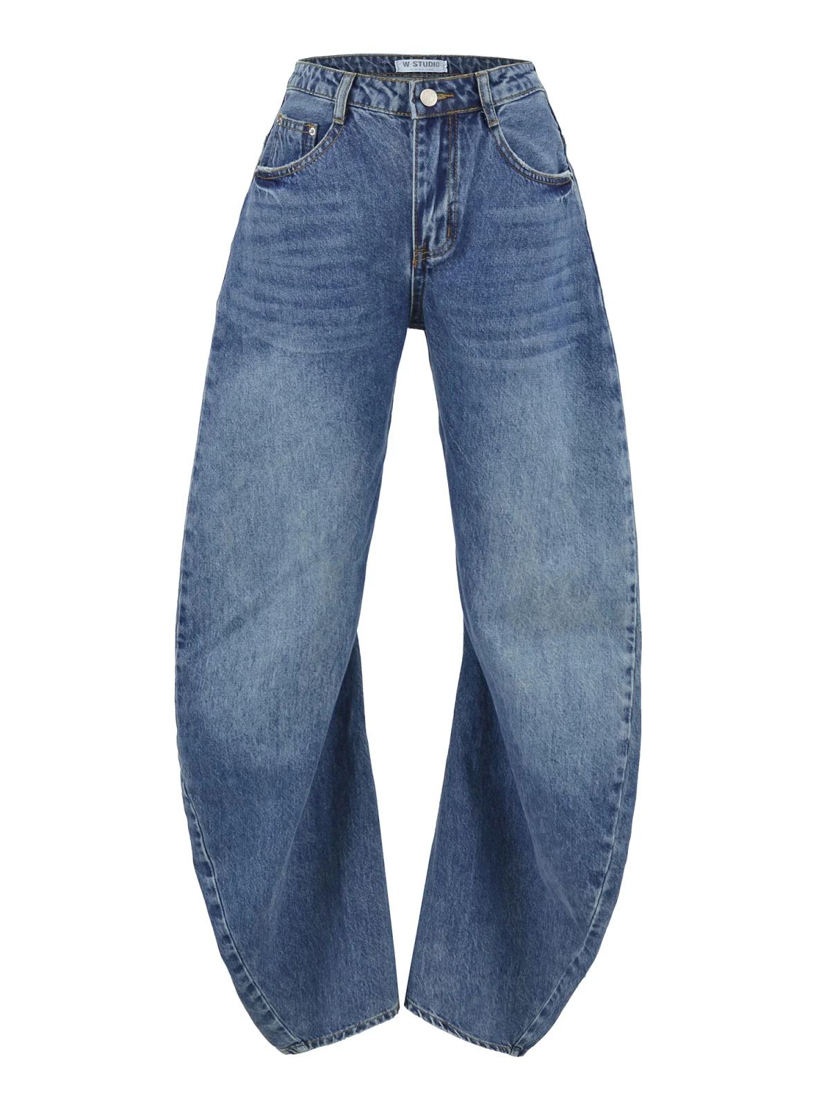 

Широкие джинсы с низкой талией в стиле ретро, женские свободные брюки, повседневные брюки из хлопчатобумажной ткани, подходят для четырех сезонов