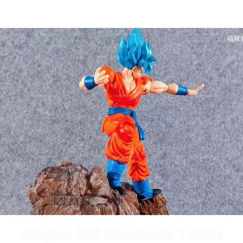 In Stock Demon Fusion Counterattack K Weiss Set Goku Blue Hair SHF Dragon Ball Action Figure Collection Gift - view 4