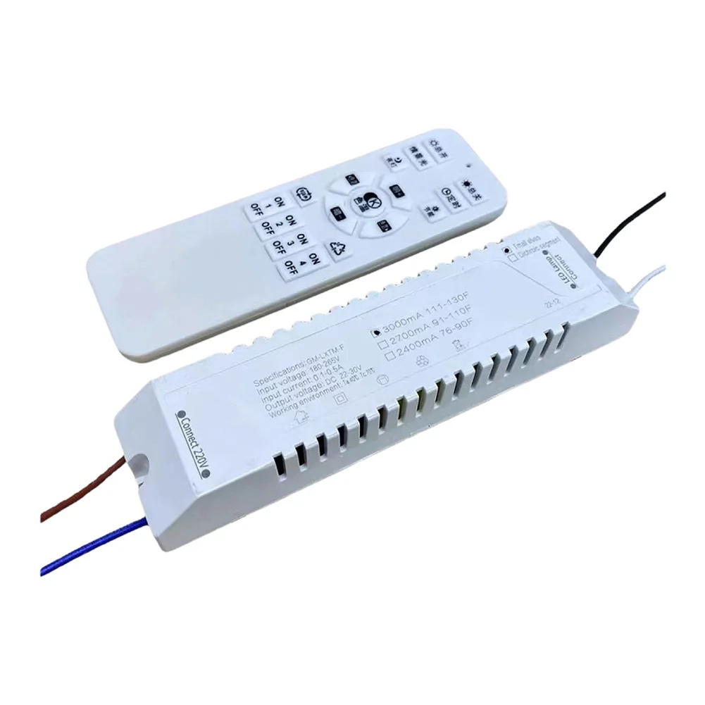 22-30V LED Driver Dual Wire Dual Color Stepless Dimming Power Supply 600mA 1500mA With Remote Control For Chandelier For Lightin