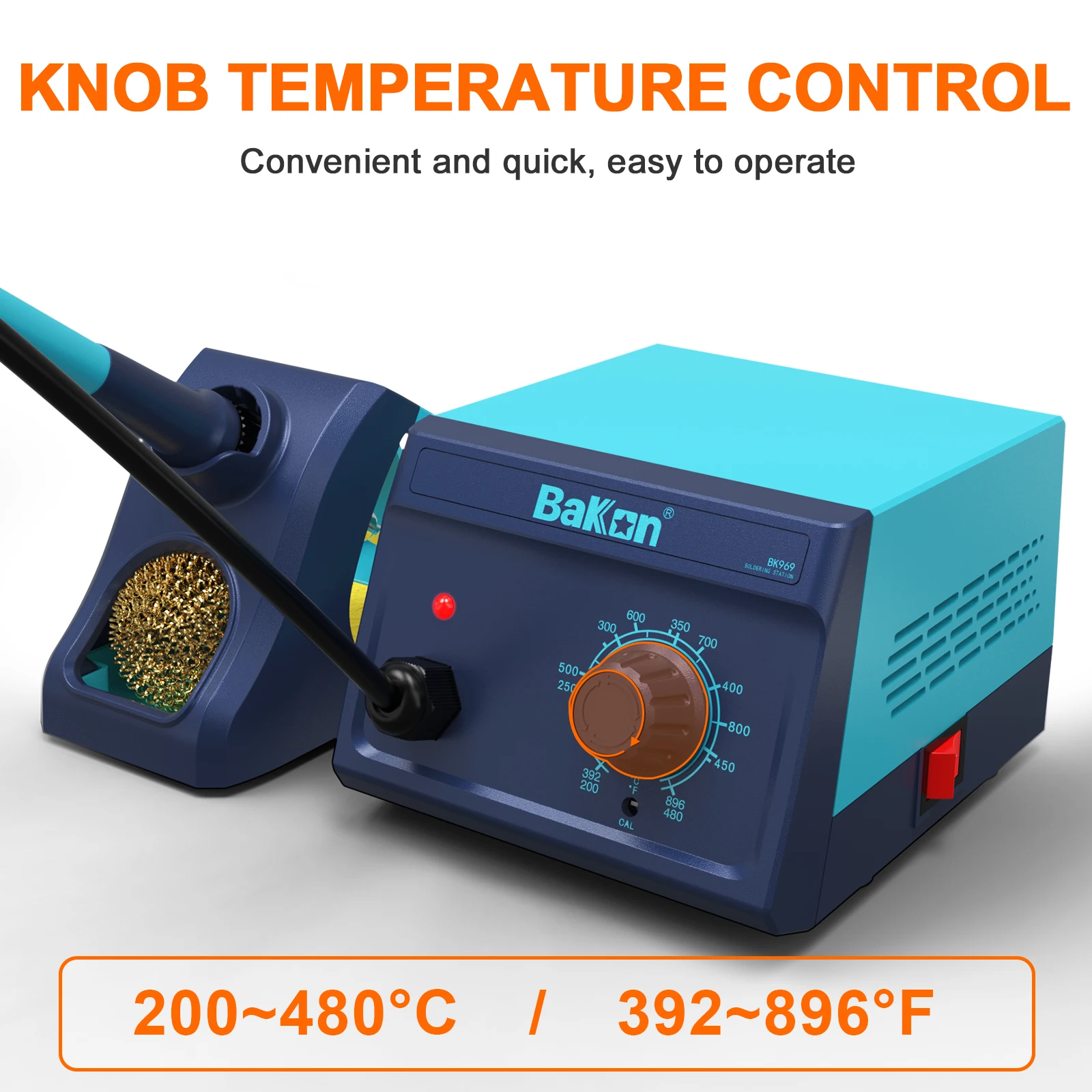 Bakon BK969 Soldering Station 90W Fast Heating Adjustable Temperature Weldding Station Entry-level Must Have