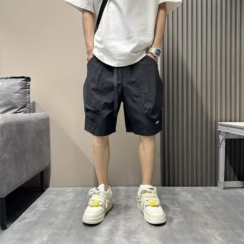 

Cleanfit Basic Straight Leg Casual orts Men's Commute Simple Color Waed Five-Point Workwear Pants Summer Leisure