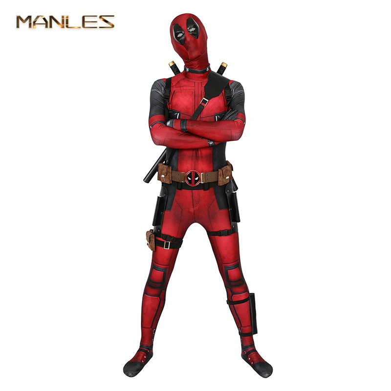 

Deadpool Cosplay Costume Wade Winston Wilson Cosplay Jumpsuit Stretch Tights Cosplay Superhero Halloween