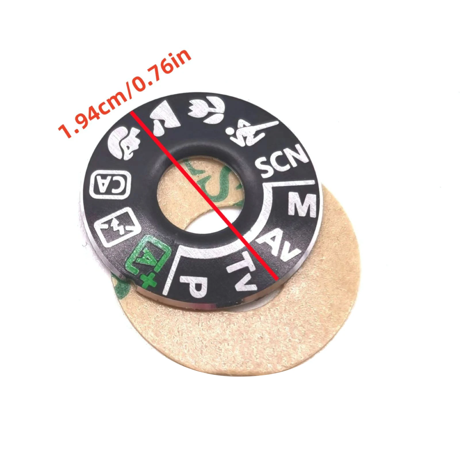 1Pc Camera Functie Dial Mode Interface Cap Voor Canon 760D/EOS Kus 8000D/Rebel T6s Top Dial selector Vel Camera Accessoire