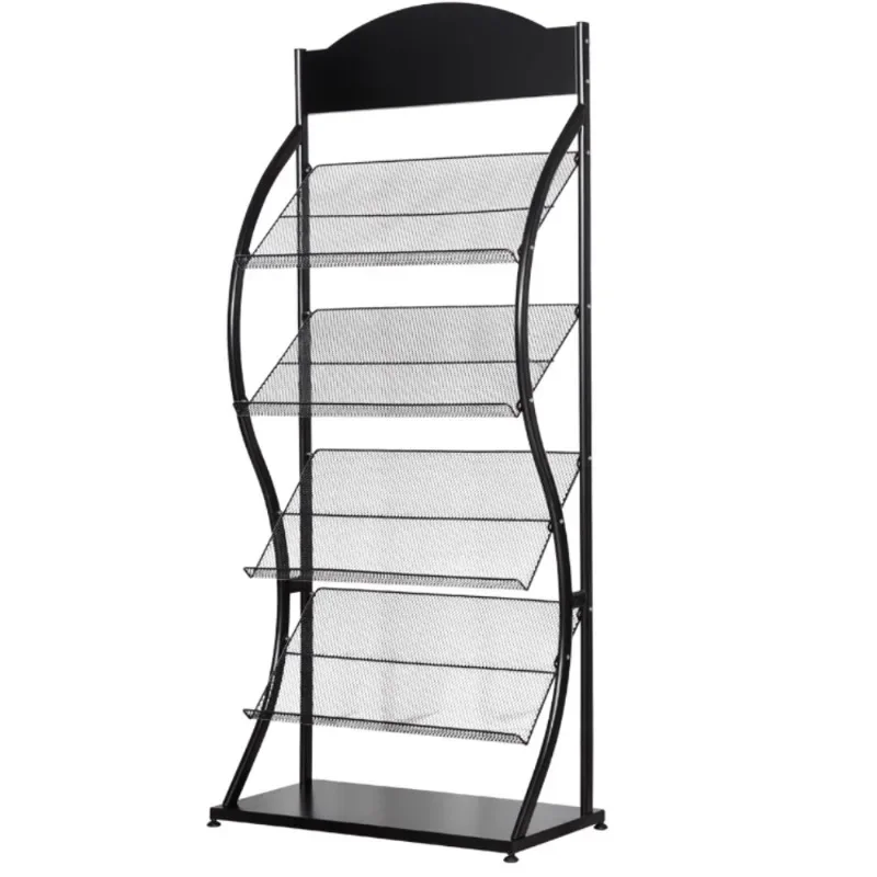 Publicity materials Books and newspapers Single page display Storage Newspapers Floor magazine rack