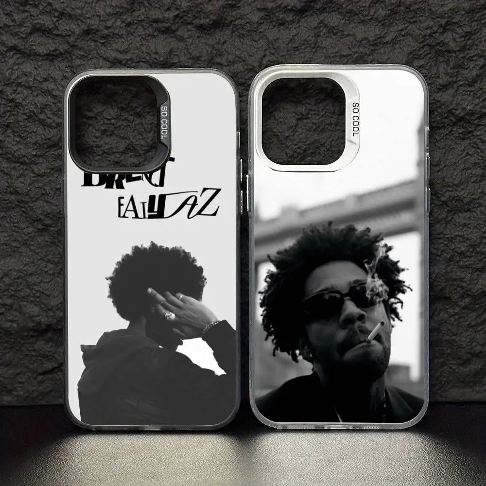 

B-Brent Faiyaz W-Wasteland Phone Case For iPhone 17 16 15 14 13 12 11 Pro Max Plus Silver Matte Black Cover