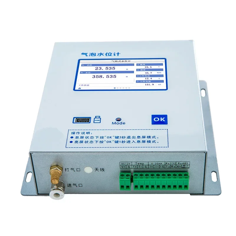 Industrial Grade Stainless Steel Bubble Type Liquid Level Gauge for Water Tank Applications
