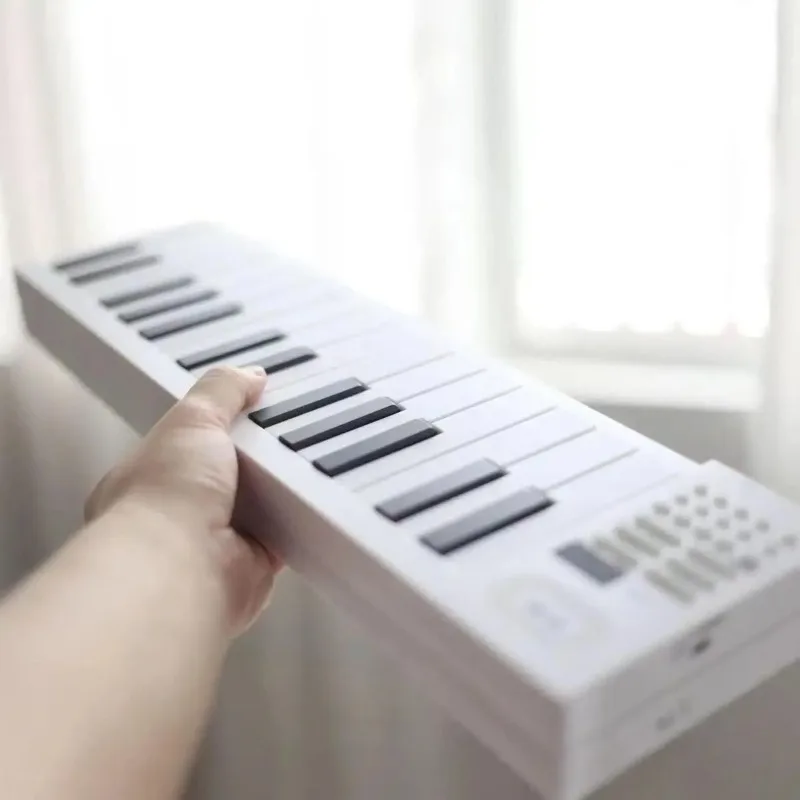 61 Keys Foldable Electronic Keyboard Ultra Thin Portable Piano Synthesizer for Beginners Adults - view 5