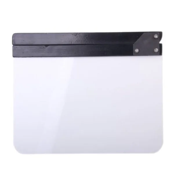 

Multicolor 30X25Cm English Clapper Board For Film Movie Professional Acrylic Wooden Adjustable Bolts Engraved Letters