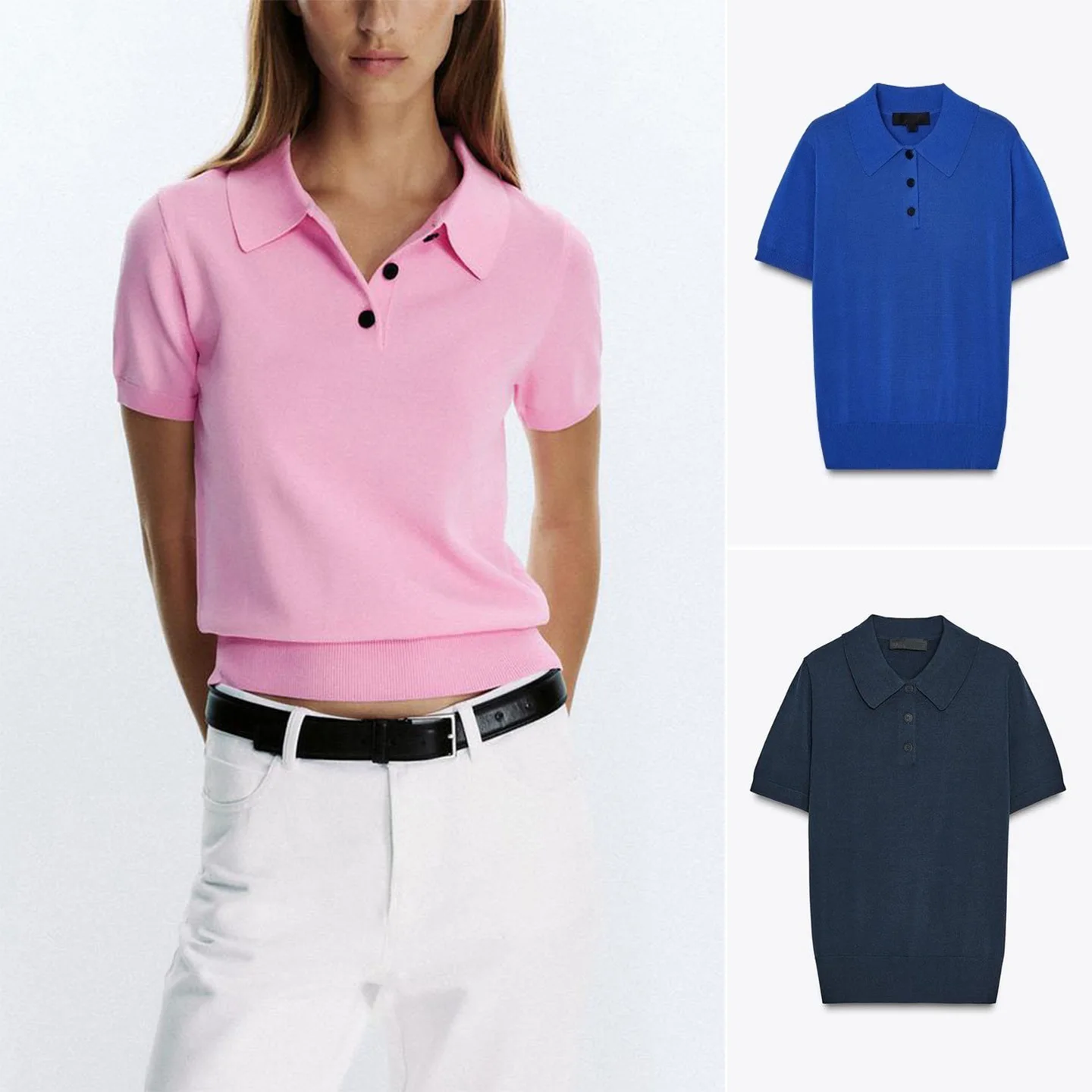 เสื้อถักไหมพรมผู้หญิง สไตล์ลำลอง ตกแต่งกระดุม ทรงหลวม สไตล์ลำลองแบบธุรกิจ ผลิตจากเส้นใยโพลีเอสเตอร์ 100%