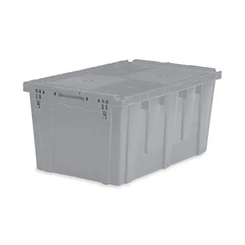 

Large Storage Tote with Lid 26.9"L x 17"W x 12.6"H - Gray