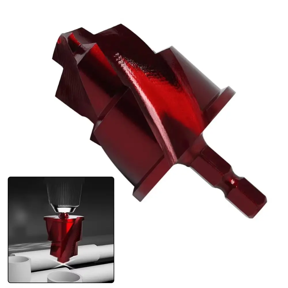 Punta da trapano a gradini di sollevamento PPR Acciaio ad alta velocità Alesatura Foratura Punta da trapano con codolo esagonale Resistente all'usura Durevole