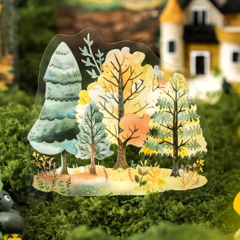 

60 шт./пакет INS милый ветер сказка город тема наклейка каваи творческий материал DIY справочник альбом фоторамка наклейка